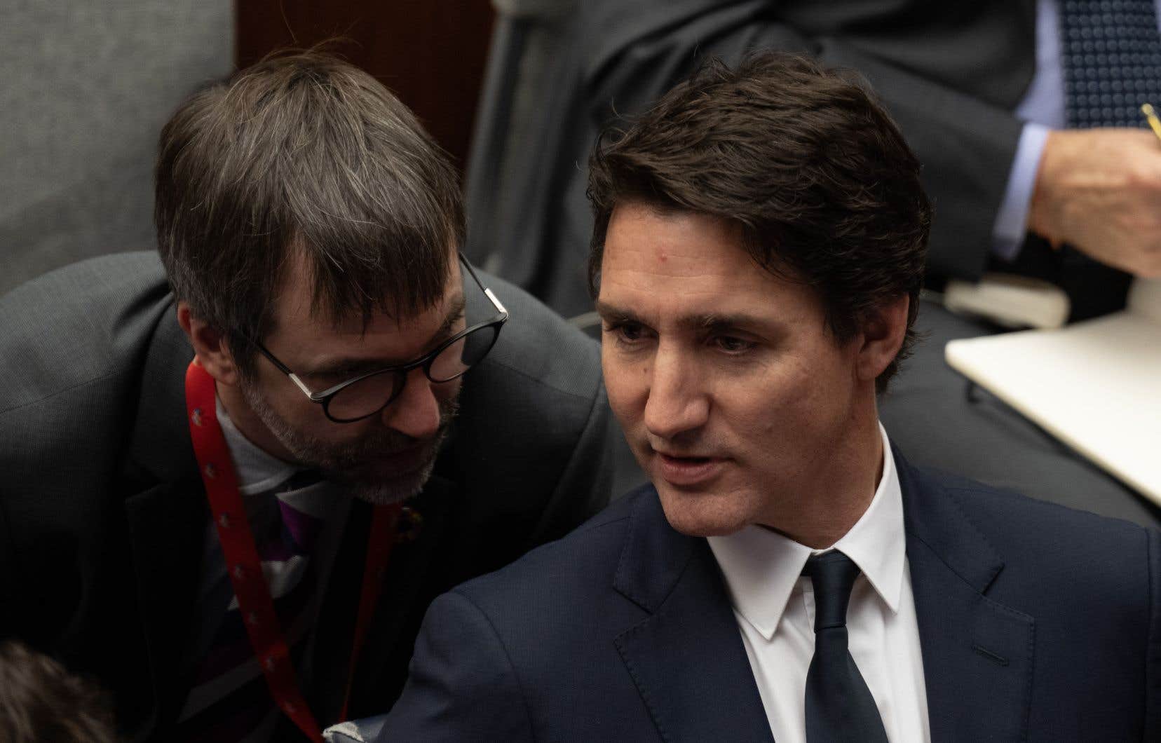 Le premier ministre Justin Trudeau, accompagné du ministre Steven Guilbeault, était présent au Sommet de l’ambition climatique à New York, mercredi.