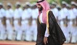 Le premier ministre et prince héritier d’Arabie saoudite, Mohammed ben Salmane, lors d’une cérémonie de réception à New Delhi, le 11 septembre dernier, un jour après la fin du Sommet du G20.