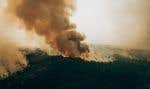 Un feu de forêt fait rage à l’ouest de Chibougamau, le 4 juin dernier.