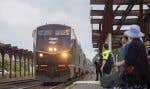 Un train d’Amtrak arrive à Union Station dans la ville de Springfield, au Massachusetts, le 23 août 2022.