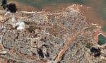 Au nord de la cité côtière de Derna se trouve l’oued Derna, cours d’eau  en grande partie la cause des crues au coeur de la ville.