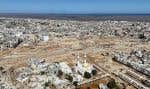Une vue générale de la ville de Derna, en Libye, après les inondations, mercredi