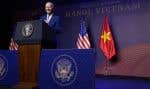 Le président américain Joe Biden lors d’une conférence de presse, à Hanoï, au Vietnam, le dimanche 10 septembre 2023. Au moment où les relations avec Pékin restent extrêmement tendues, Biden a affirmé qu’il ne voulait «pas contenir la Chine», comme le lui reproche le géant asiatique.