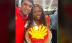 Sur son compte TikTok, l’influenceuse The Petrol Princess fait la promotion de Shell à ses 2,7 millions d’abonnés.