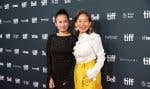 La comédienne Chloé Djandji et l’autrice Kim Thúy, à la première du film mercredi soir