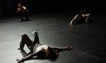 Les danseurs de la compagnie Système Kangourou lors du spectacle « Fantômes », au théâtre Aux Écuries, interprété avec, en fond sonore, des morceaux de l’album « Archives » de Cédric Dind-Lavoie